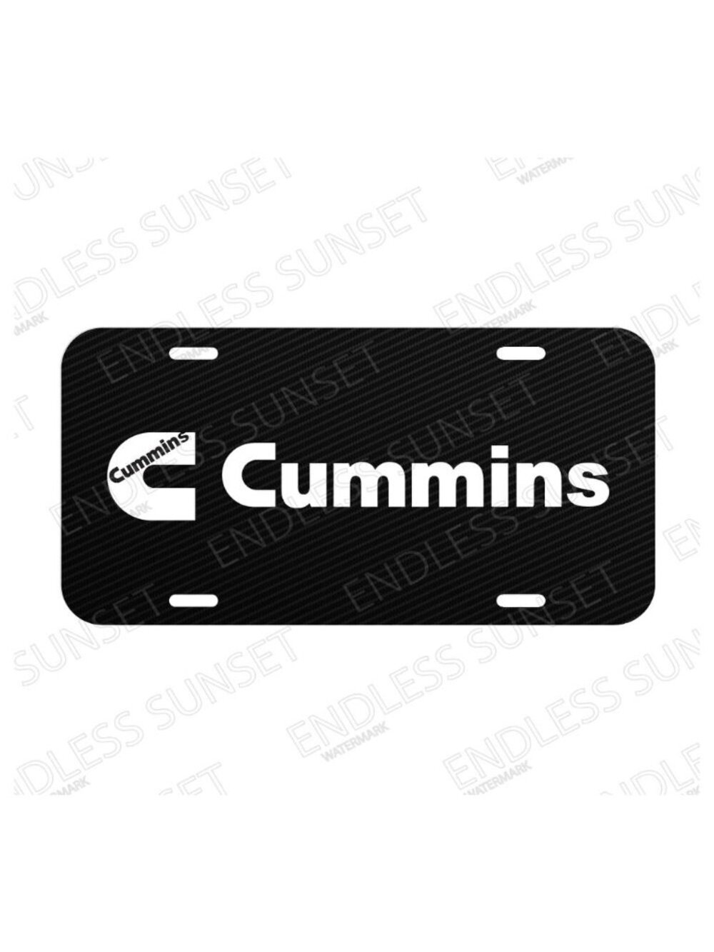 NEW Cummins Diesel Carbon Appearance Aluminum License Plate CAR SUV Truck